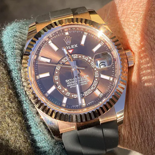 Rolex Sky-Dweller Oyster 42 mm Everose gold 326235-0005 New - 图片 4