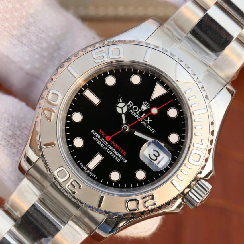 YACHT MASTER 1 PURE SILVER ( BLACK DIAL ) STAINLESS STEEL 40MM M126622 - 图片 4