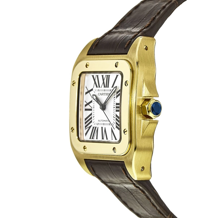CARTIER santos 18kt Yellow Gold Men's WatchItem -W20071Y1 - 图片 4