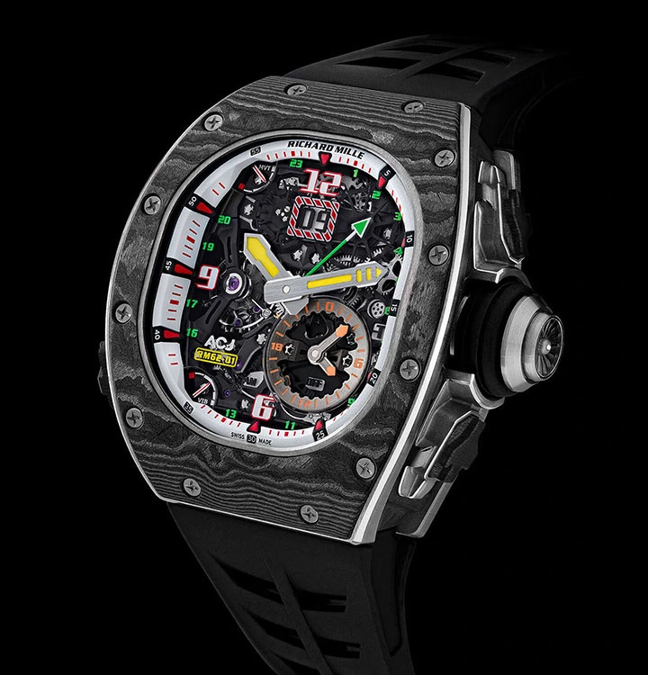 Richard mille RM 62-01 Manual Winding Tourbillon vibrating alarm ACJ - 图片 3