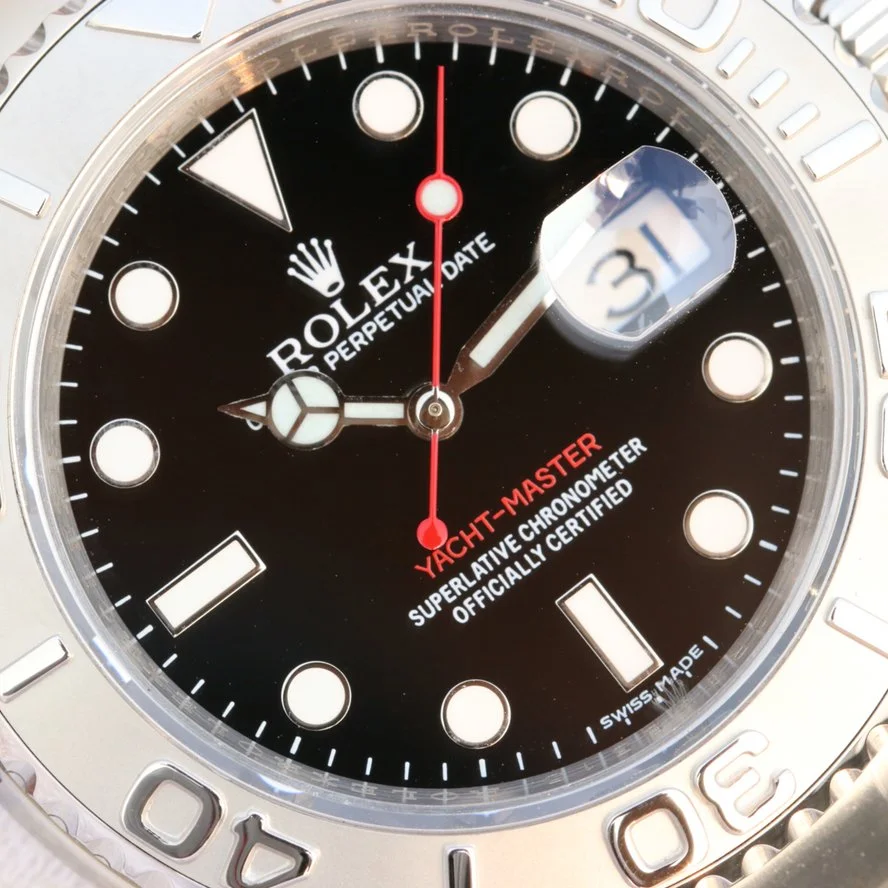YACHT MASTER 1 PURE SILVER ( BLACK DIAL ) STAINLESS STEEL 40MM M126622 - 图片 9