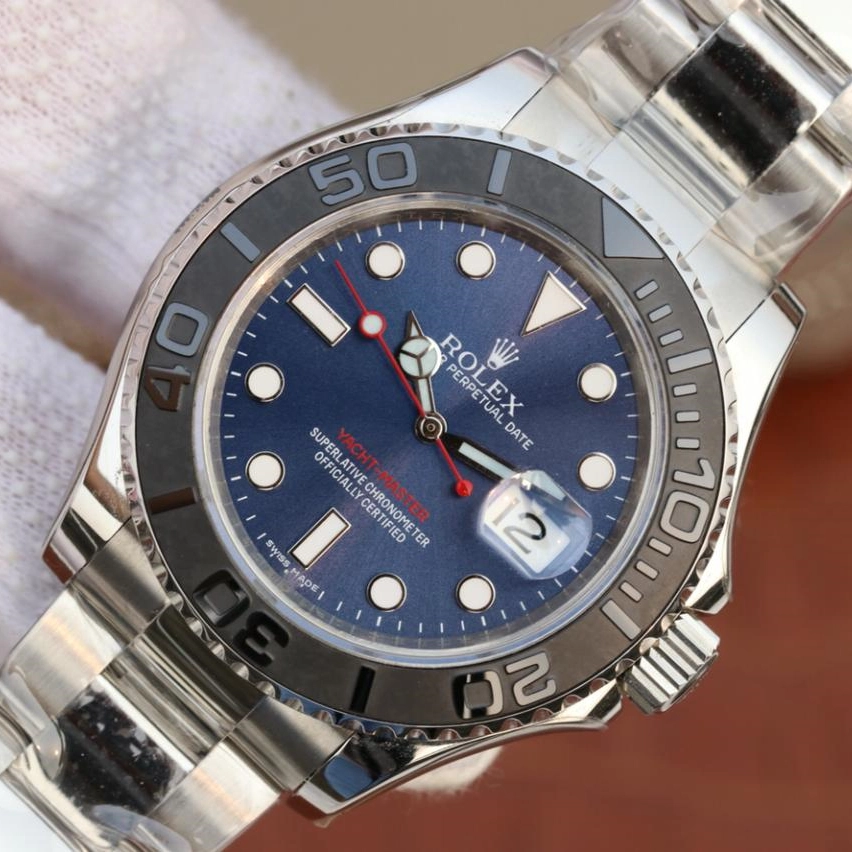 YACHT MASTER 1 ( BLACK & BLUE DIAL ) STAINLESS STEEL 40MM M116622 - 图片 10